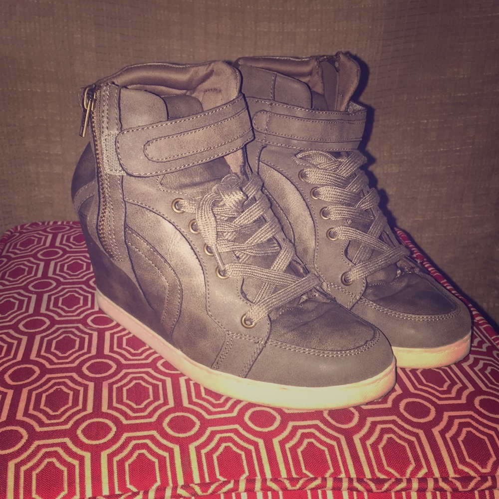 Candies sneaker wedge heels